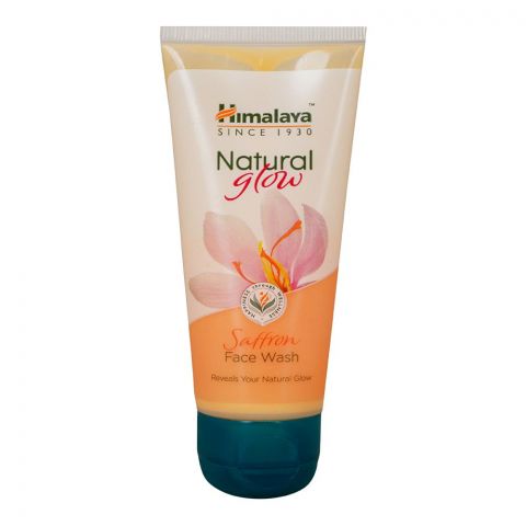 Himalaya Natural Glow Saffron Face Wash, For All Skin Types, Reveals Your Natural Glow, Removes Dirt & Nourishes Skin, 50ML