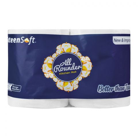 Sateen Soft All Rounder, Twin Kitchen Roll, Small, 2-Pack
