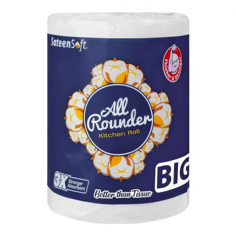 Sateen Soft All Rounder Kitchen Roll, Big