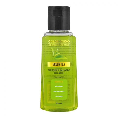 Color Studio Green Tea Face Wash, Anti-Aging, For All Skin Types, 100ml