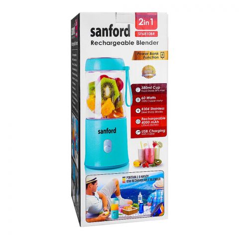 Sanford Rechargeable Blender 2 In 1, SF-6810BR