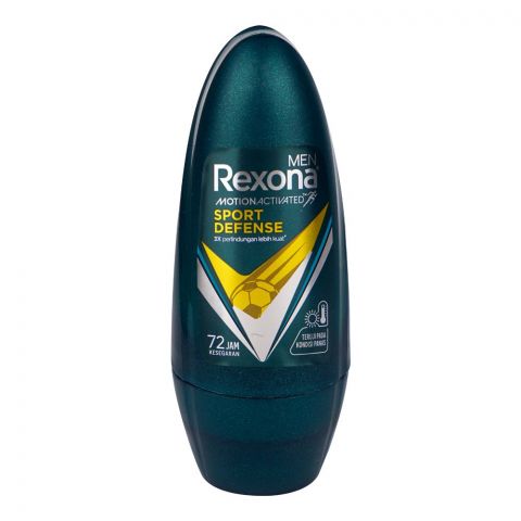 Rexona Motion Senses Sport Defense Roll On, For Men, 72 Hours Lasting, 50ml