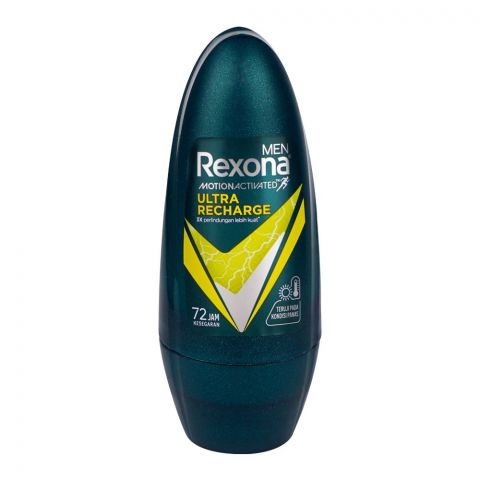 Rexona Motion Senses Ultra Recharge Roll On, For Men, 72 Hours Lasting, 50ml