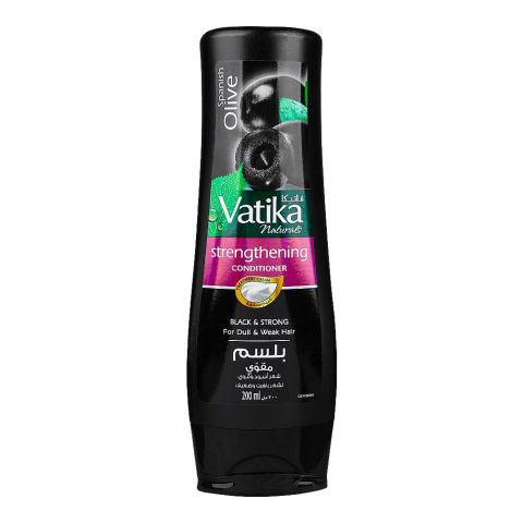 Vatika Strengthening Conditioner With Spanish Olive, For Dull & Weak Hair, 200ml