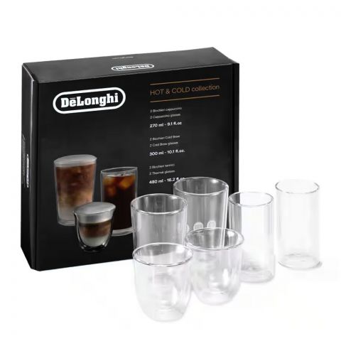 Delonghi Hot & Cold Collection Glasses, 6-Pack DLSC326