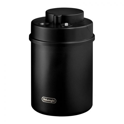 Delonghi Vacuum Coffee Canister Black Steel, 1.5L