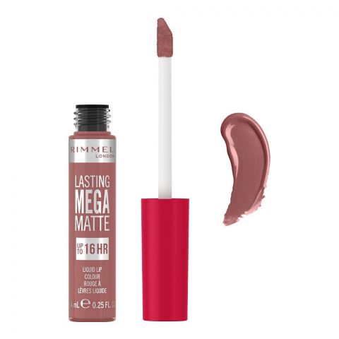 Rimmel Lasting Mega Matte Up To 16HR Liquid Lip Colour, 200 Pink Blink