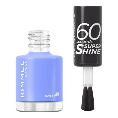 Rimmel 60 Second Super Shine Nail Polish, 856 Blue Breeze