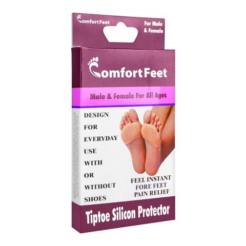 Comfort Feet Tiptoe Silicone Protector - Pain Relief for Toe Discomfort