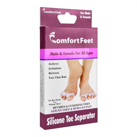 Comfort Feet Silicone Toe Separator - Foot Alignment & Pain Relief Solution