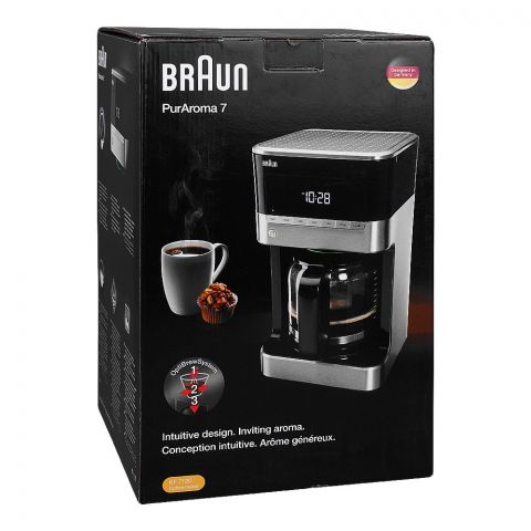 Braun PurAroma 7 Coffee Maker, 12 Cups Capacity, 1000W, KF-7120