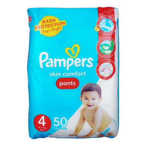Pampers Skin Comfort Pants No.4, Maxi 10-14 KG, 50-Pack