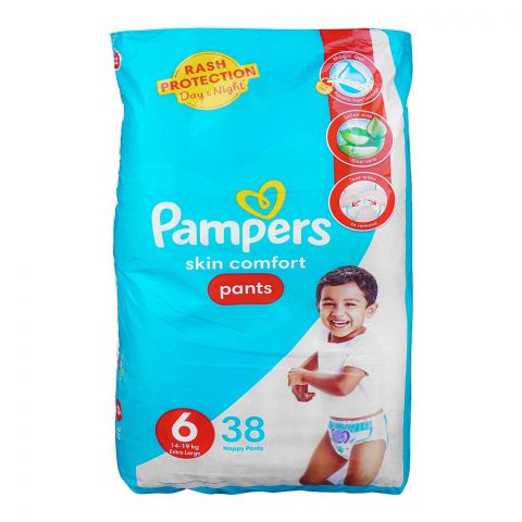 Pampers Skin Comfort Pants 6 Extra Large 14-19 KG, 38-Pack