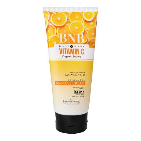 BNB Organic Source Vitamin C Massage Cream, 200ml