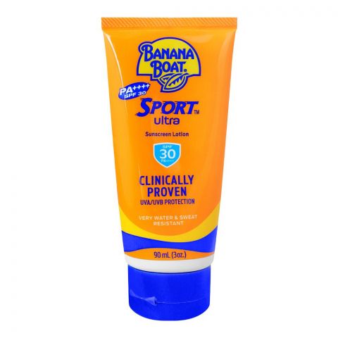 Banana Boat Ultra Sport Clinically Proven Sunscreen, Lotion, SPF-30, 90ml