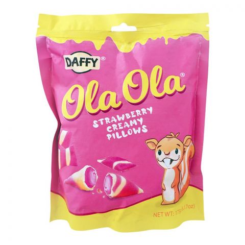 Daffy Ola Ola Strawberry Creamy Pillows, 175g