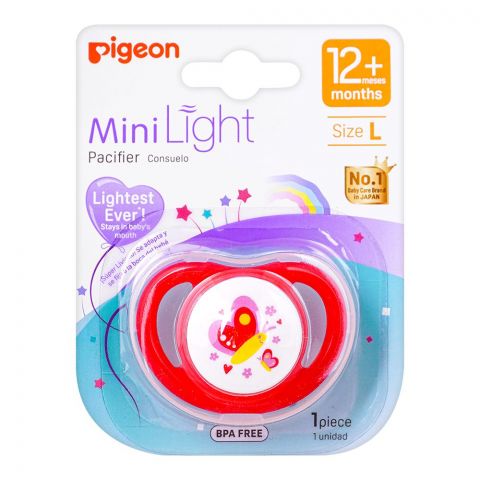 Pigeon Mini Light L Girls 12m+ Pacifier, Butterfly, N79926