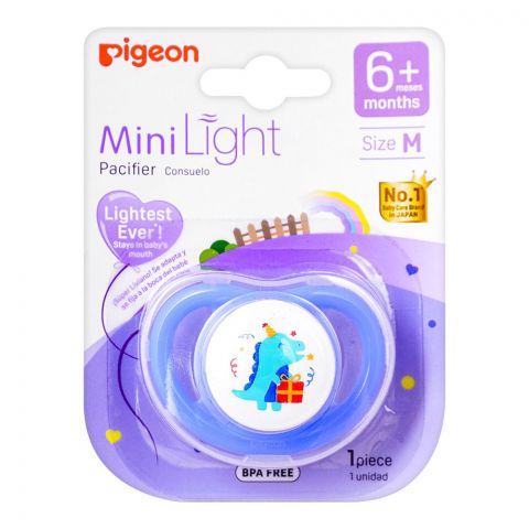 Pigeon Mini Light M Boys 6m+ Pacifier, Dino Birthday, N79922