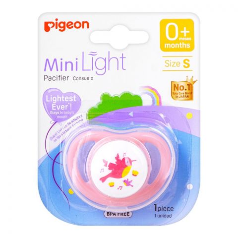 Pigeon Mini Light S Girls 0m+ Pacifier, Birds, N79920