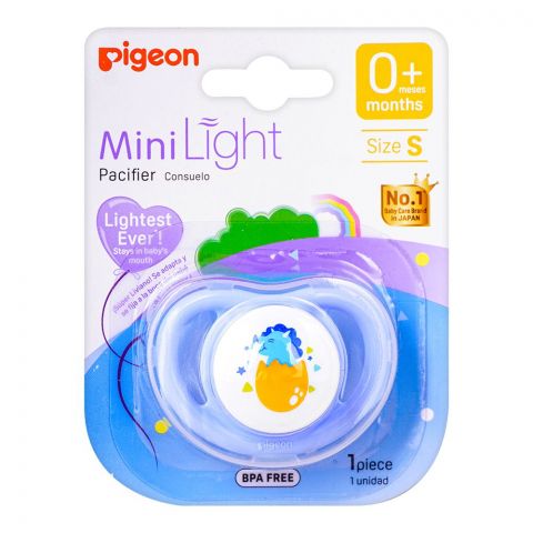 Pigeon Mini Light S Boys 0m+ Pacifier, Dino Egg, N79919