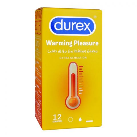 Durex Warming Pleasure Condoms, 12-Pack