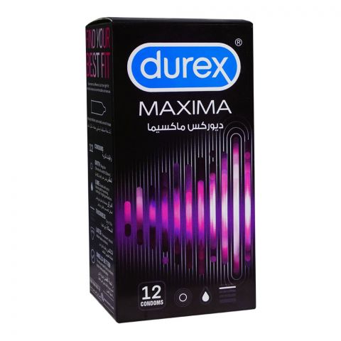 Durex MAXIMA Extra Thin Condoms, 12-Pack