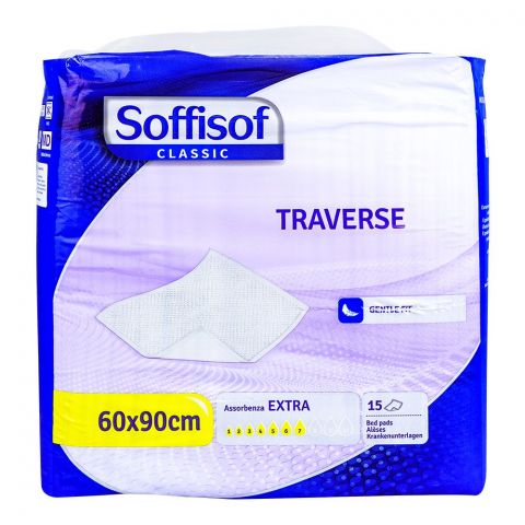 Soffisof Classic Traverse Extra Bed Pads, 60x90cm, 15-Pack