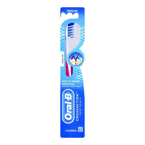 Oral-B Crossaction Deep Reach Toothbrush 1's Medium #0M008
