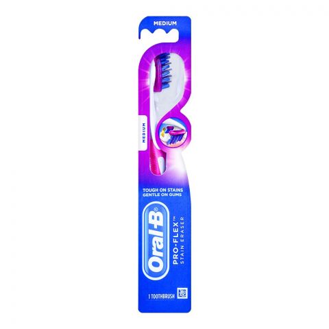 Oral-B Pro-Flex Stain Eraser Toothbrush 1's Medium #0M140