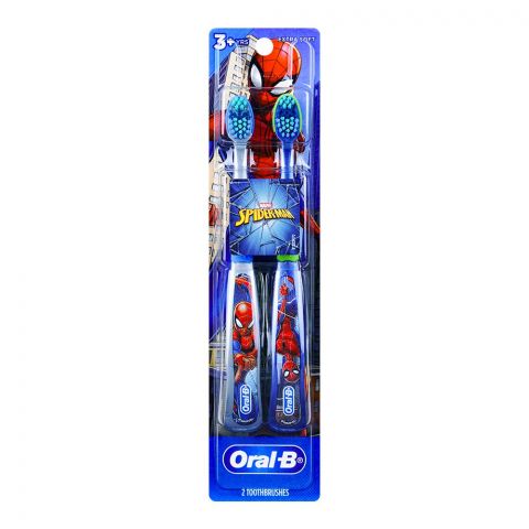 Oral-B Spider-Max Toothbrush 2's 3+Years Extra Soft #0K003