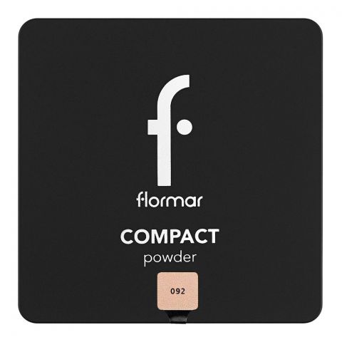 Flormar Compact Powder, Fine And Silky Texture, Long lasting, Medium Soft Peach, 11g, 092