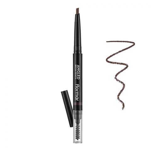 Flormar Angled Brow Pencil, Eyebrow Pencil, For Fuller and shaped Look, Soft Texture, Brown, 0.28g, 03