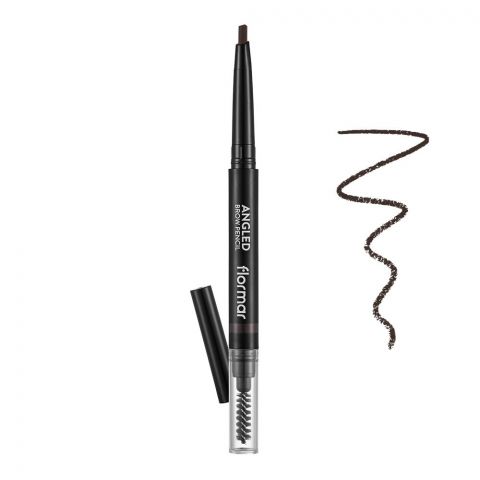Flormar Angled Brow Pencil, Eyebrow Pencil, For Fuller and shaped Look, Soft Texture, Dark Brown, 0.28g, 04