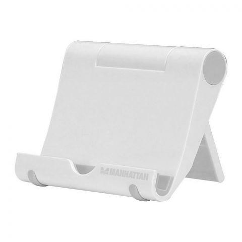 Manhattan Portable Tablet Stand, Mobile & Tablet Holder, White, 453707