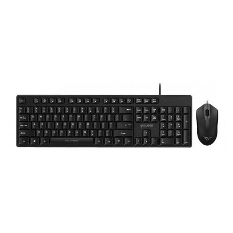 Alcatroz Xplorer Silent USB Wired Keyboard & Optical Mouse Combos, Black, C3300