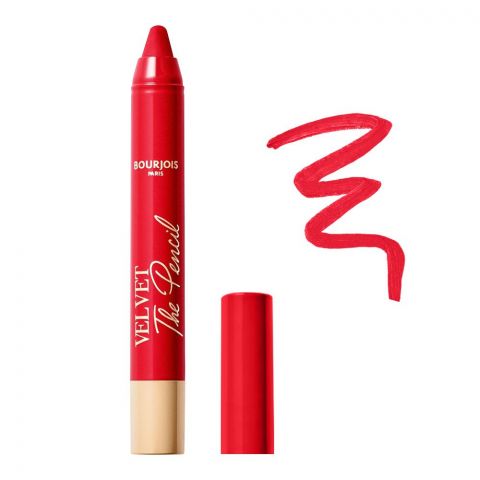 Bourjois Velvet The Pencil 2in1 Lipstick & Lip Liner, 07 Rouge Es-Carmin