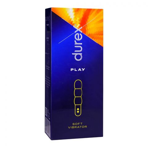 Durex Soft Vibrator, USB Rechargeable and Waterproof Sex Toy with 8 Vibrating Patterns Including Climax Mode, Dual Vibrator for Women and Anal Vibrator for Men