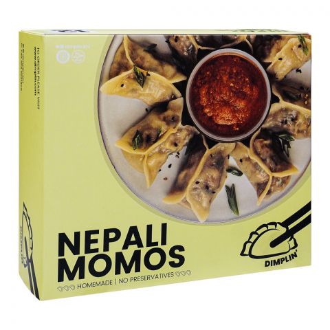 Dimplin Nepali Momos With Red Sauce, 12-Pack
