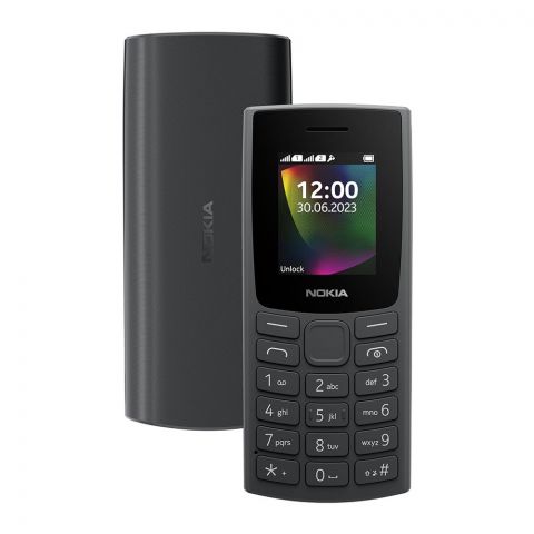 Nokia 106 (2023) Mobile Phone, Charcoal