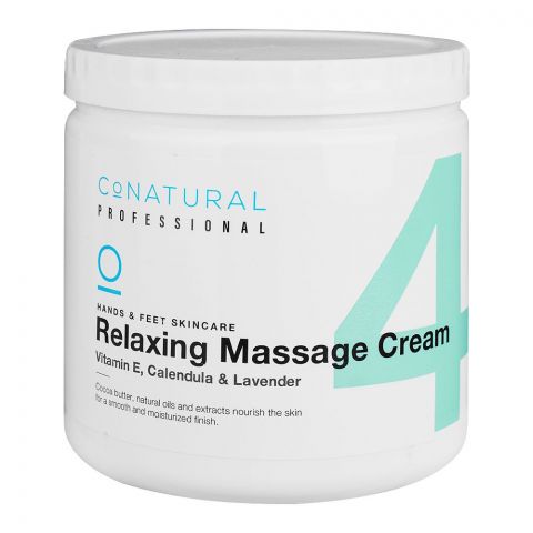 CoNatural Professional Hand & Feet Relaxing Massage, Vitamin-E Cream (4), 1000ml