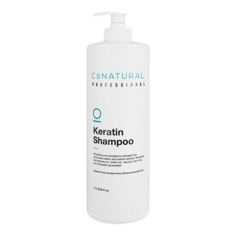 CoNatural Professional Keratin Shampoo, Sulfate Free, 1Ltr