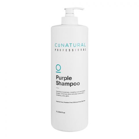 CoNatural Professional Purple Shampoo, Sulfate Free, 1Ltr
