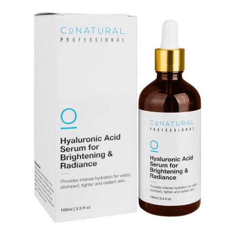 CoNatural Professional Hyaluronic Acid Serum For Brightening & Radiance, 100ml