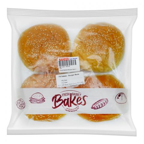 Fresh Basket Burger Buns, 4-Pack