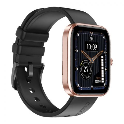 Zero Flex Advanced Bluetooth Calling, Gold+Black Strap, DIY Watch Faces, 1.83" Big Display, Smart Watch
