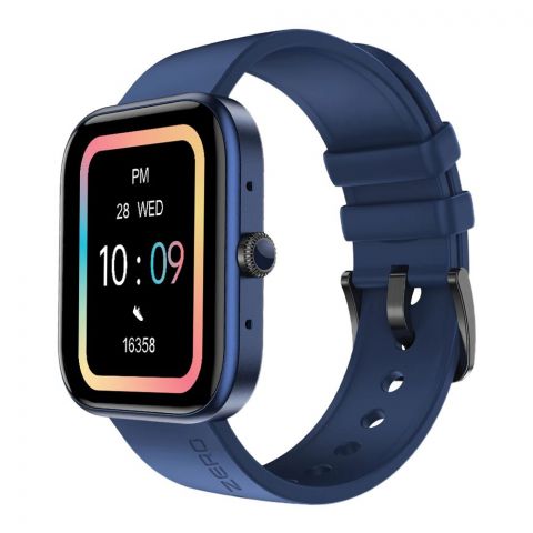 Zero Flex Advanced Bluetooth Calling, Blue Strap, DIY Watch Faces, 1.83" Big Display, Smart Watch