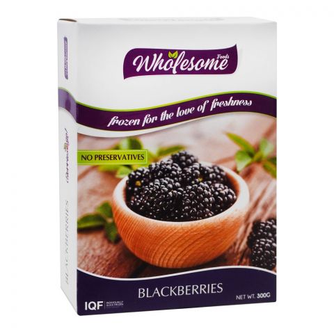 Wholesome Foods Black Berries, 300g