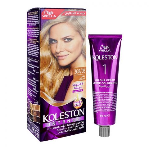 Wella Koleston Intense Hair Color, 308/03 Golden Fall