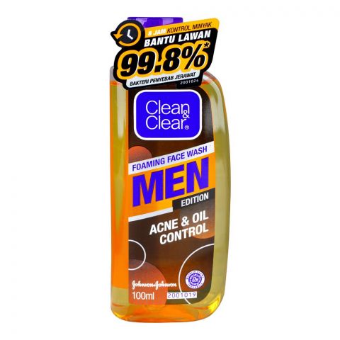Clean & Clear Men Edition Acne & Oil Control Foaming Face Wash, 100ml