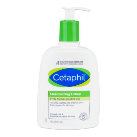 Cetaphil Lotion Moisturizing Dry To Normal, For Sensitive Skin, 473ml
